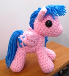 Size: 2030x2249 | Tagged: safe, artist:acrylicsheep, derpibooru import, firefly, pony, g1, amigurumi, crochet, high res, irl, photo, plushie, solo