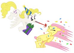 Size: 4000x2871 | Tagged: safe, artist:draikjack, artist:lauren faust, derpibooru import, posey, surprise, g1, g1 to g4, generation leap, recolor, simple background, transparent background, vector