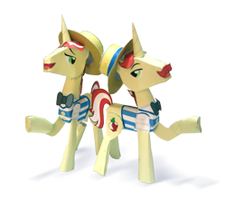 Size: 1069x948 | Tagged: safe, artist:kna, derpibooru import, flam, flim, pony, unicorn, brothers, flim flam brothers, male, papercraft, photo, siblings, stallion