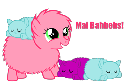 Size: 6075x4037 | Tagged: safe, artist:bronyboy, fluffy pony, absurd resolution, fluffy pony foal, fluffy pony foals, fluffy pony mother, simple background, transparent background, vector