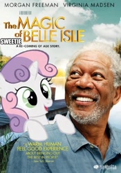 Size: 348x496 | Tagged: safe, derpibooru import, edit, sweetie belle, morgan freeman, movie poster