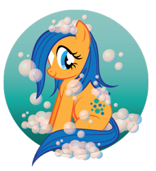 Size: 537x587 | Tagged: safe, artist:xkappax, derpibooru import, bubbles (g1), earth pony, pony, g1, g1 to g4, generation leap, solo, star (coat marking)