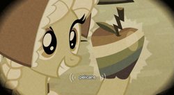 Size: 627x344 | Tagged: safe, derpibooru import, screencap, granny smith, family appreciation day, filly, young granny smith, youtube caption, zap apple