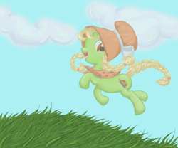 Size: 960x800 | Tagged: safe, artist:djlavasurfer, granny smith, earth pony, pony, young