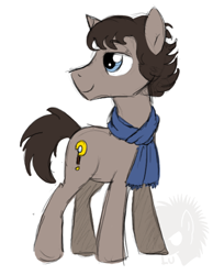 Size: 474x612 | Tagged: safe, artist:metallicumbrage, bbc sherlock, ponified, sherlock holmes, simple background, solo