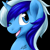 Size: 512x512 | Tagged: safe, artist:fizzy-dog, derpibooru import, minuette, one eye closed, solo, wink