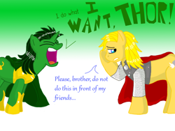 Size: 800x600 | Tagged: safe, artist:dkcinc, derpibooru import, loki, ponified, thor