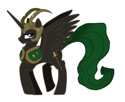 Size: 900x738 | Tagged: safe, artist:rathiain, loki, ponified, simple background, transparent background