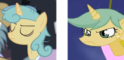 Size: 700x338 | Tagged: safe, screencap, lemon hearts, oc, oc:daylight savings, hearth's warming eve (episode), comparison, cowboys and equestrians, expy, hearth's warming eve, mad (tv series), mad magazine, pony reference