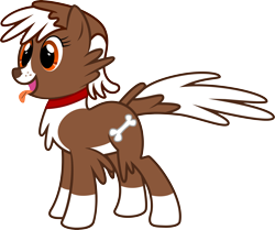 Size: 5000x4184 | Tagged: safe, artist:ambassad0r, derpibooru import, winona, absurd resolution, bone, collar, ponified, simple background, transparent background