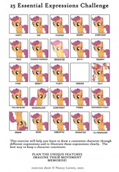 Size: 706x1023 | Tagged: safe, derpibooru import, scootaloo, 25 expressions, ask terry, meme, stock vector, terry, you tried