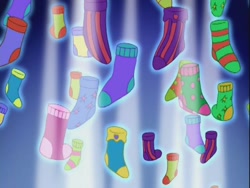 Size: 640x480 | Tagged: safe, derpibooru import, screencap, a very minty christmas, g3, clothes, socks