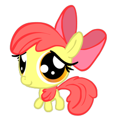 Size: 2000x2000 | Tagged: safe, artist:stitchfan, derpibooru import, apple bloom, earth pony, pony, female, filly, simple background, solo, transparent background