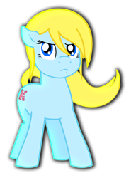 Size: 900x1216 | Tagged: safe, artist:claireannecarr, derpibooru import, earth pony, pony, female, mare, metroid, ponified, samus aran, simple background, solo, transparent background, zero suit