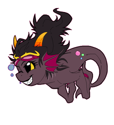 Size: 583x638 | Tagged: safe, artist:azzly, merpony, feferi peixes, homestuck, ponified