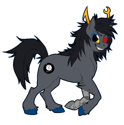 Size: 630x638 | Tagged: safe, artist:azzly, derpibooru import, homestuck, ponified, vriska serket