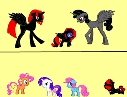 Size: 900x688 | Tagged: safe, derpibooru import, oc, oc only, alicorn, pony, pony creator, 9000 hours in pony creator, alicorn oc, familiar, red and black oc