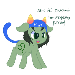 Size: 500x500 | Tagged: safe, earth pony, pony, homestuck, nepeta leijon, ponified