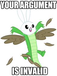 Size: 900x1200 | Tagged: safe, artist:itsjustred, angel bunny, gummy, owlowiscious, may the best pet win, allpet, fusion, image macro, simple background, transparent background, vector, we have become one, your argument is invalid