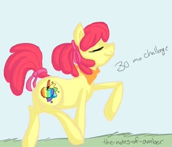 Size: 678x578 | Tagged: safe, artist:the-notes-of-amber, derpibooru import, apple bloom, 30 minute art challenge, older