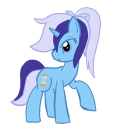 Size: 800x800 | Tagged: safe, artist:why485, derpibooru import, minuette, ponytail, recolor, romana, solo