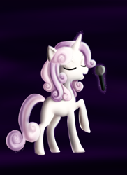 Size: 2550x3509 | Tagged: safe, artist:nala-in-wonderland, sweetie belle, high res, older, singing, solo