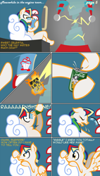 Size: 725x1280 | Tagged: safe, artist:taharon, surprise, oc, comic:the wonderbolts, fanfic:cupcakes, comic