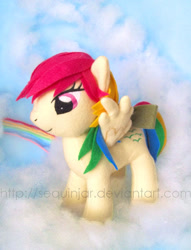 Size: 500x654 | Tagged: safe, artist:sequinjar, derpibooru import, skydancer, g1, irl, photo, plushie, solo