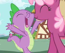 Size: 889x719 | Tagged: safe, derpibooru import, screencap, cheerilee, spike, dragon, secret of my excess, out of context