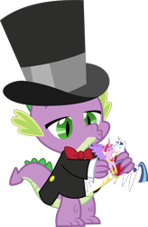 Size: 10000x15266 | Tagged: safe, artist:pirill, derpibooru import, spike, dragon, pony, absurd resolution, bowtie, clothes, doll, hat, now kiss, pointy ponies, suit, top hat, vector, wedding