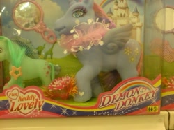 Size: 625x469 | Tagged: safe, alicorn, pony, arseflap, bootleg, demon donkey, fun neddy lovely, irl, photo, toy