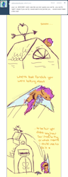 Size: 629x1638 | Tagged: safe, artist:feathersandink, derpibooru import, scootaloo, ask, comic, falling with style, flying, that scootaloo, tumblr