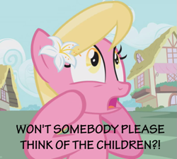 Size: 501x450 | Tagged: safe, derpibooru import, lily, lily valley, helen lovejoy, meme, reaction image, simpsons did it, the simpsons