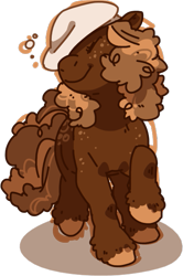 Size: 411x618 | Tagged: safe, artist:buttbear, oc, oc only, food pony, original species, drink, root beer