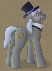 Size: 580x800 | Tagged: safe, artist:noneko, caesar, earth pony, pony, butt, male, plot, solo, stallion