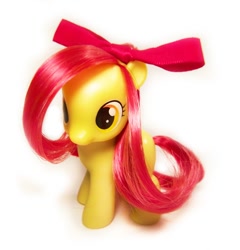Size: 692x720 | Tagged: safe, artist:shadow1085, derpibooru import, apple bloom, pony, brushable, irl, official, photo, solo, toy