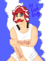 Size: 565x737 | Tagged: safe, artist:ordinarydraw, flam, humanized, male, solo