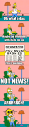 Size: 218x960 | Tagged: safe, derpibooru import, angry dad, comic, homer simpson, opinion, parody, the simpsons