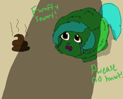 Size: 1280x1024 | Tagged: safe, derpibooru import, fluffy pony, crying, fluffy pony original art, poop