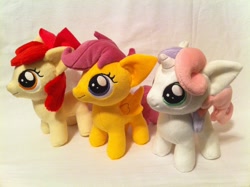 Size: 2592x1936 | Tagged: safe, artist:planetplush, derpibooru import, apple bloom, scootaloo, sweetie belle, pony, cutie mark crusaders, irl, photo, plushie