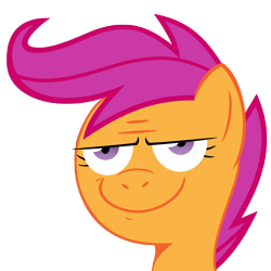 Size: 7200x7200 | Tagged: safe, artist:fluffytuli, scootaloo, absurd resolution, bueno, reaction image