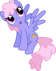 Size: 5000x6365 | Tagged: safe, artist:silvervectors, derpibooru import, rainbowshine, pegasus, pony, absurd resolution, background pony, female, looking up, mare, simple background, sitting, solo, transparent background, vector