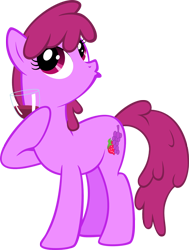 Size: 702x927 | Tagged: safe, artist:choedan-kal, derpibooru import, berry punch, berryshine, dexterous hooves, drink, duckface, simple background, transparent background, vector, wine, wine tasting