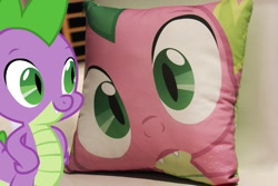 Size: 933x622 | Tagged: safe, spike, dragon, cute, male, photo, pillow