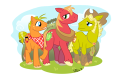 Size: 900x540 | Tagged: safe, artist:ellis1342, derpibooru import, big macintosh, oc, earth pony, pony, male, stallion