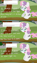 Size: 1280x2181 | Tagged: safe, artist:dtcx97, derpibooru import, sweetie belle, ask, ask post-crusade, glasses, post-crusade, tumblr