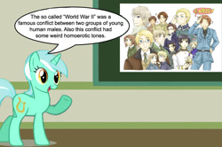 Size: 887x588 | Tagged: safe, derpibooru import, lyra heartstrings, human, austria, chalkboard, china, england, germany, hetalia, human studies101 with lyra, italy, japan, meme, romano, russia, speech bubble, united states