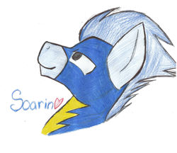 Size: 1024x883 | Tagged: safe, artist:kristenlovesderpy, derpibooru import, soarin', solo, traditional art