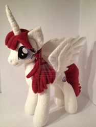 Size: 1024x1365 | Tagged: safe, artist:valio99999, derpibooru import, oc, oc only, oc:fausticorn, alicorn, pony, doll, irl, lauren faust, photo, plushie, solo, toy, watermark