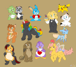 Size: 950x841 | Tagged: safe, derpibooru import, pikachu, g1, care bears, pokémon